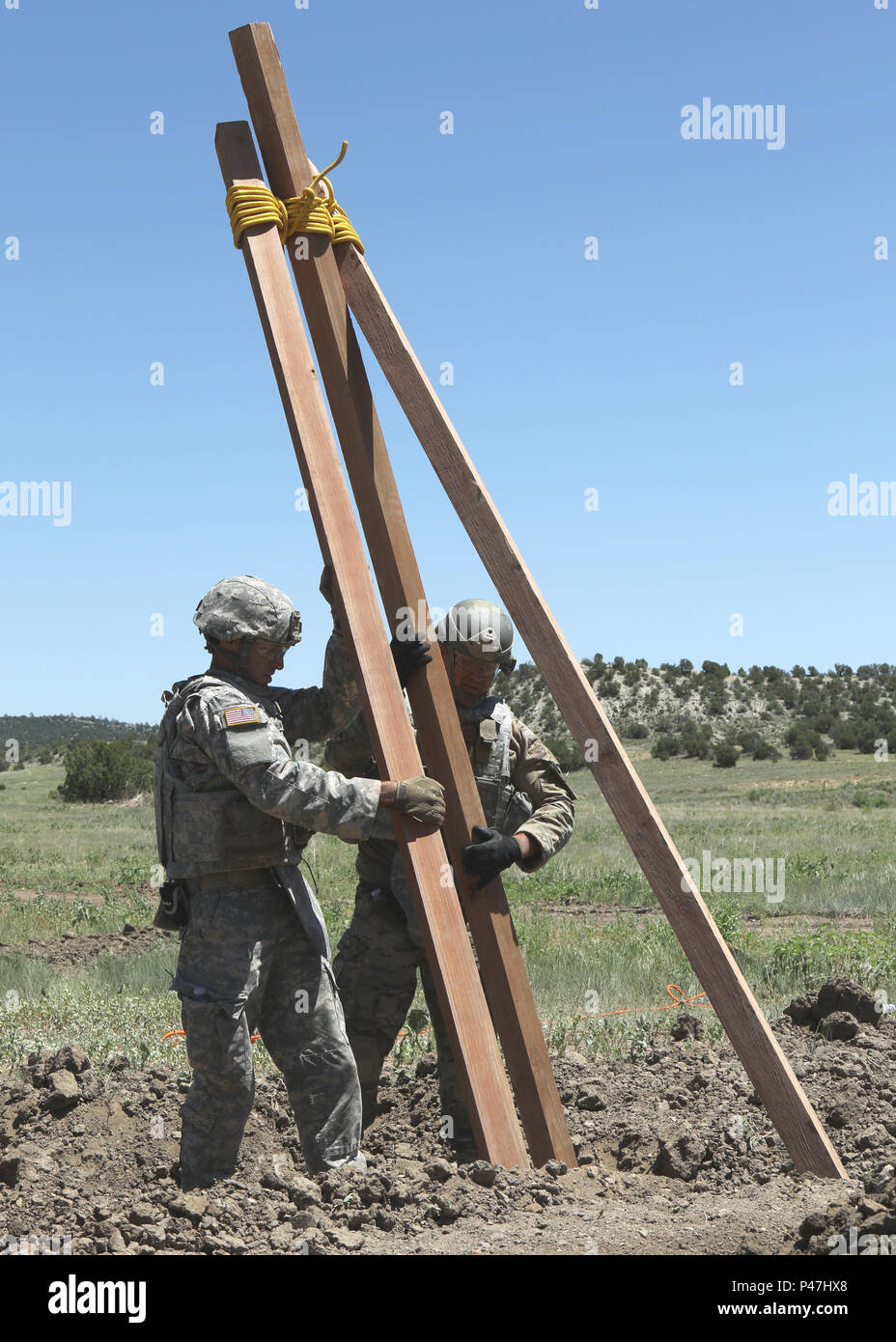 Staff Sgt. Adam Ritter and Spc. William Helms, explosive ordnance