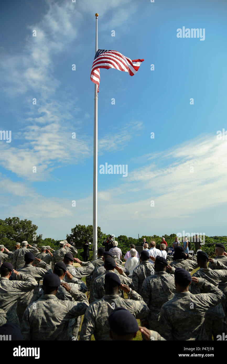 Members Of The 187th Fighter Wing Montgomery Regional Air National Guard Base Ala And The 42nd Air Base Wing Maxwell Air Force Base Ala Support The Flag Day Ceremony June 14 16