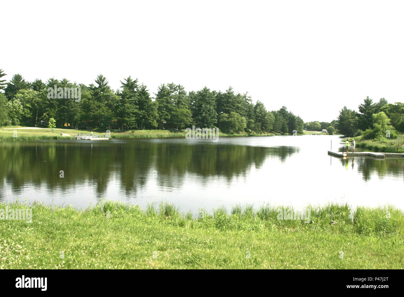 Suukjak Sep Lake near Fort McCoy’s Pine View Campground is shown June