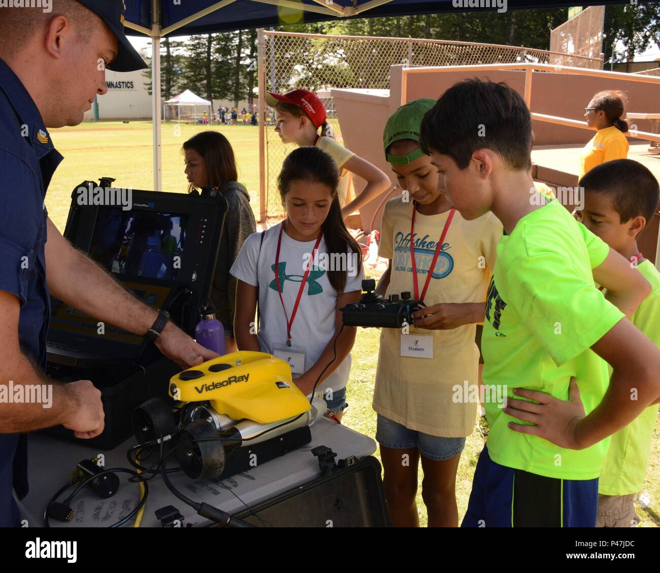 A Coast Guard member from Maritime Safety and Security Team Honolulu