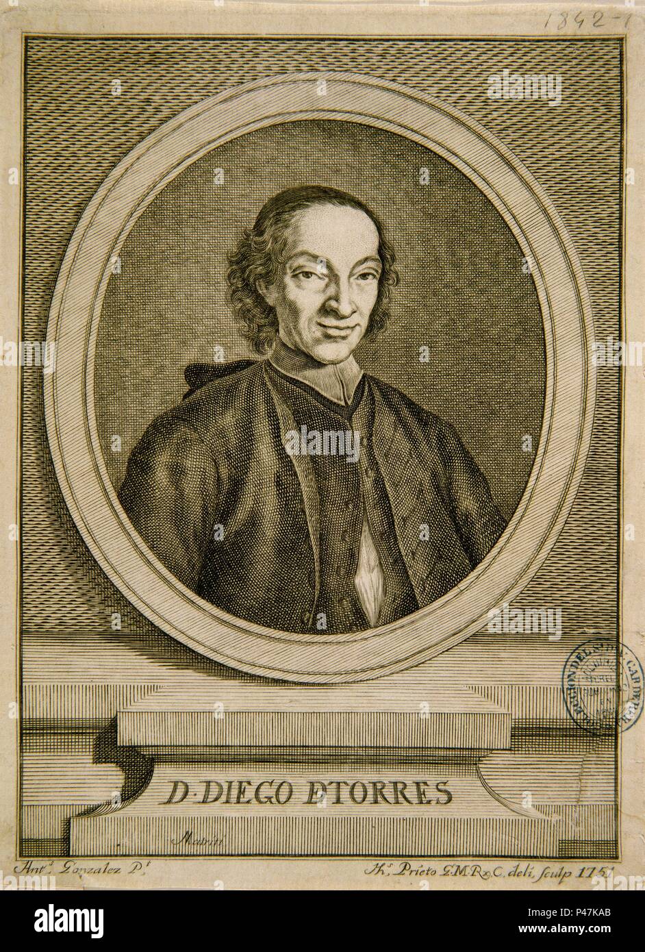 DIEGO DE TORRES VILLARROEL 1693/1770 ESCRITOR Y POETA DE LA