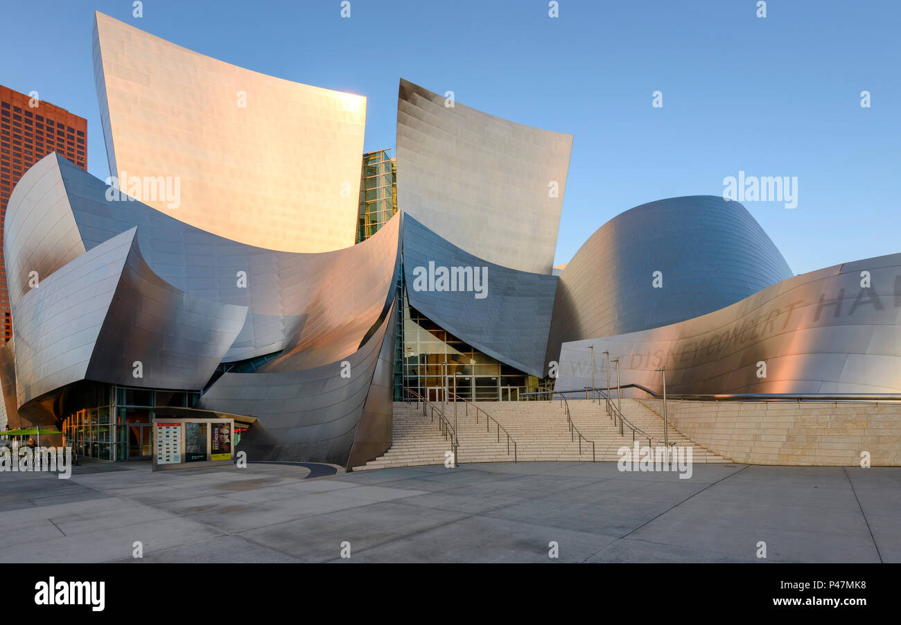 Disney Concert Hall, downtown Los Angeles, California, USA. Stock Photo