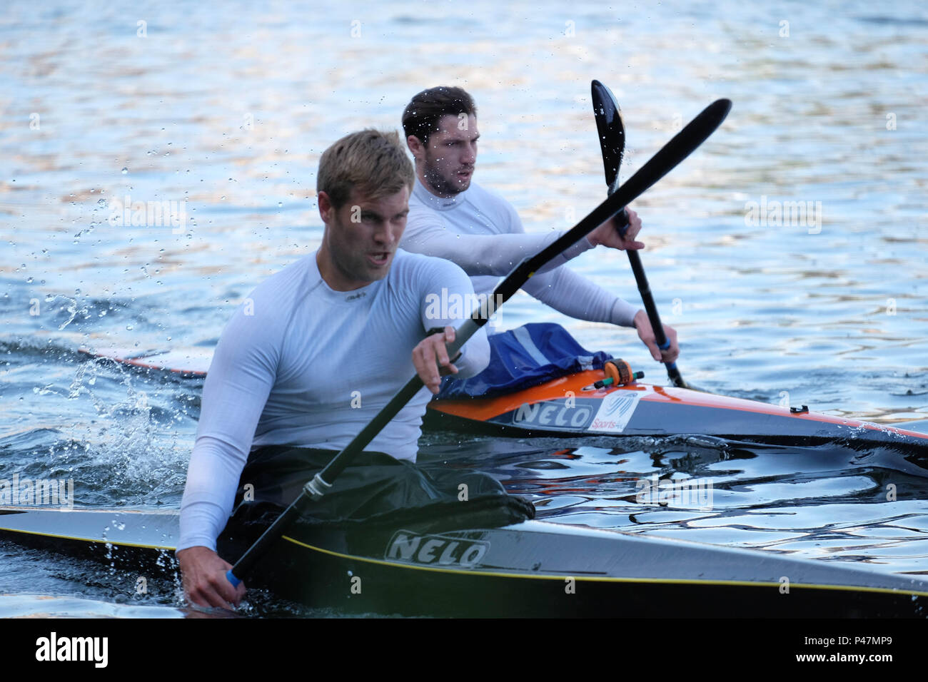 rowers on the river thames Stock Photo Alamy