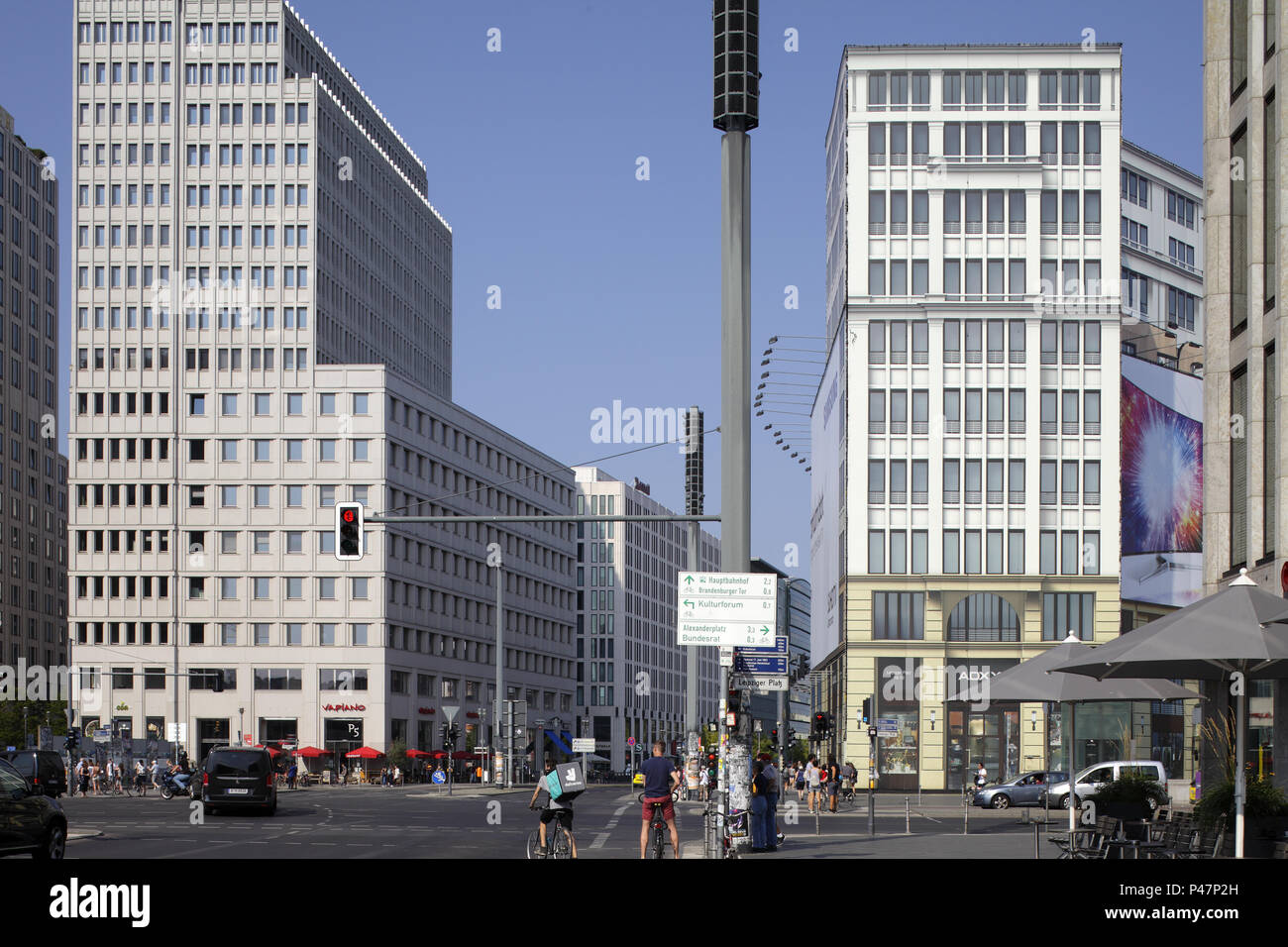 Berlin, Germany, dummy at Leipziger Platz in BerlinMitte Stock Photo
