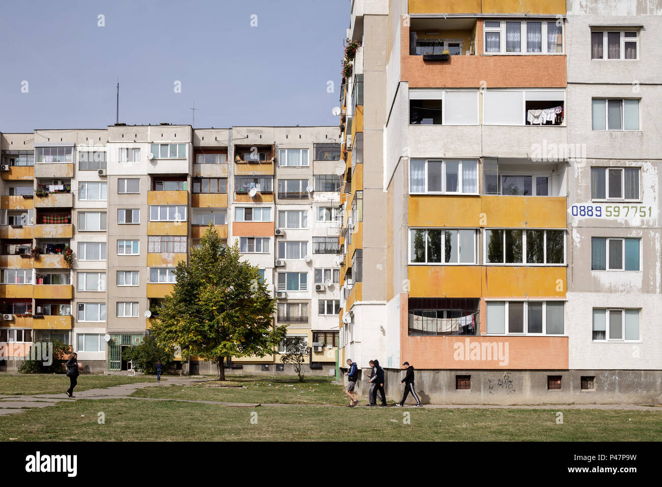 Sofia, Bulgaria, prefabricated housing estate Stock Photo Alamy