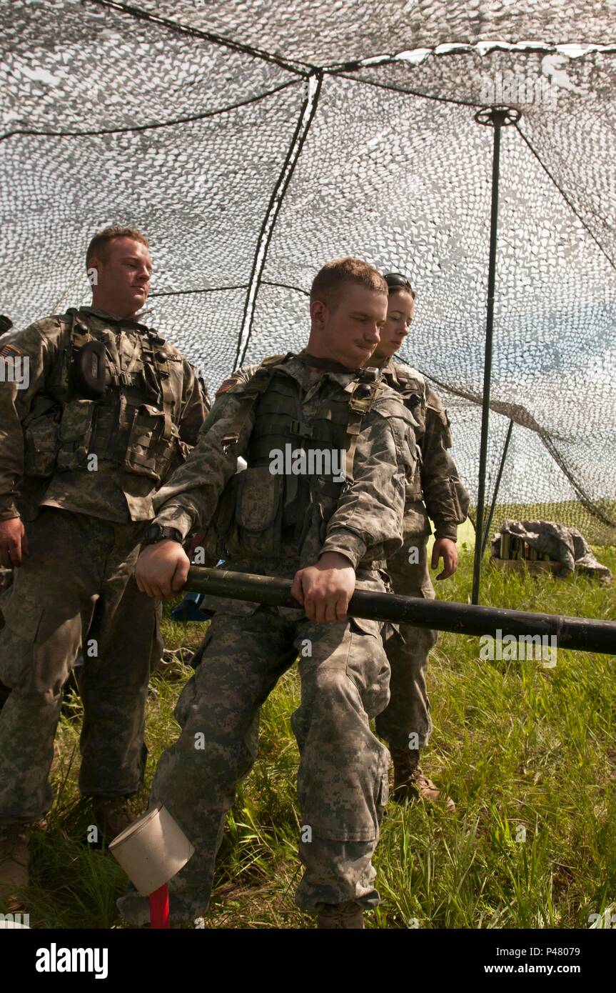 Spc. Andrew Zandstra, an cannon crewmember assigned to 1st Battalion, 160th Field Artillery