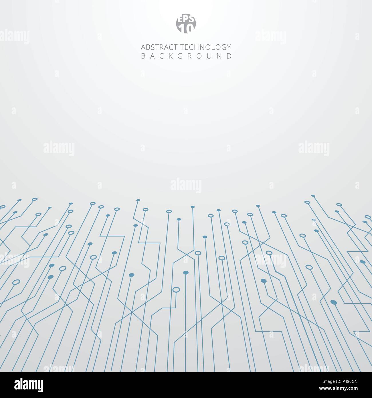 Abstract Technology Blue Circuit Board Perspective On White Background Vector Illustration Stock Vector Image Art Alamy Chip circuit technology tree illustration. https www alamy com abstract technology blue circuit board perspective on white background vector illustration image209159125 html