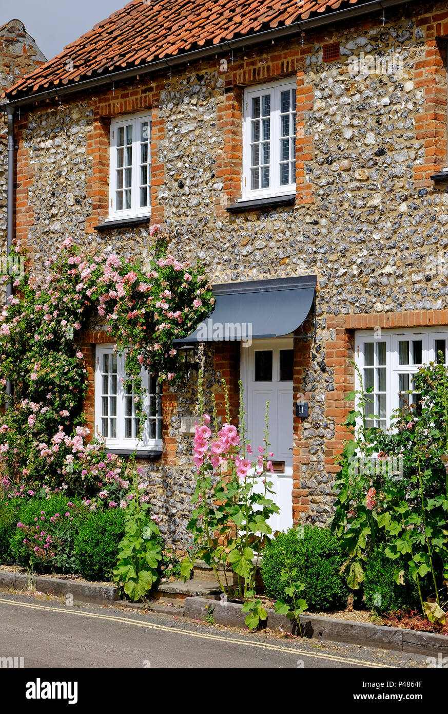 pretty cottage in burnham market, north norfolk, england Stock Photo