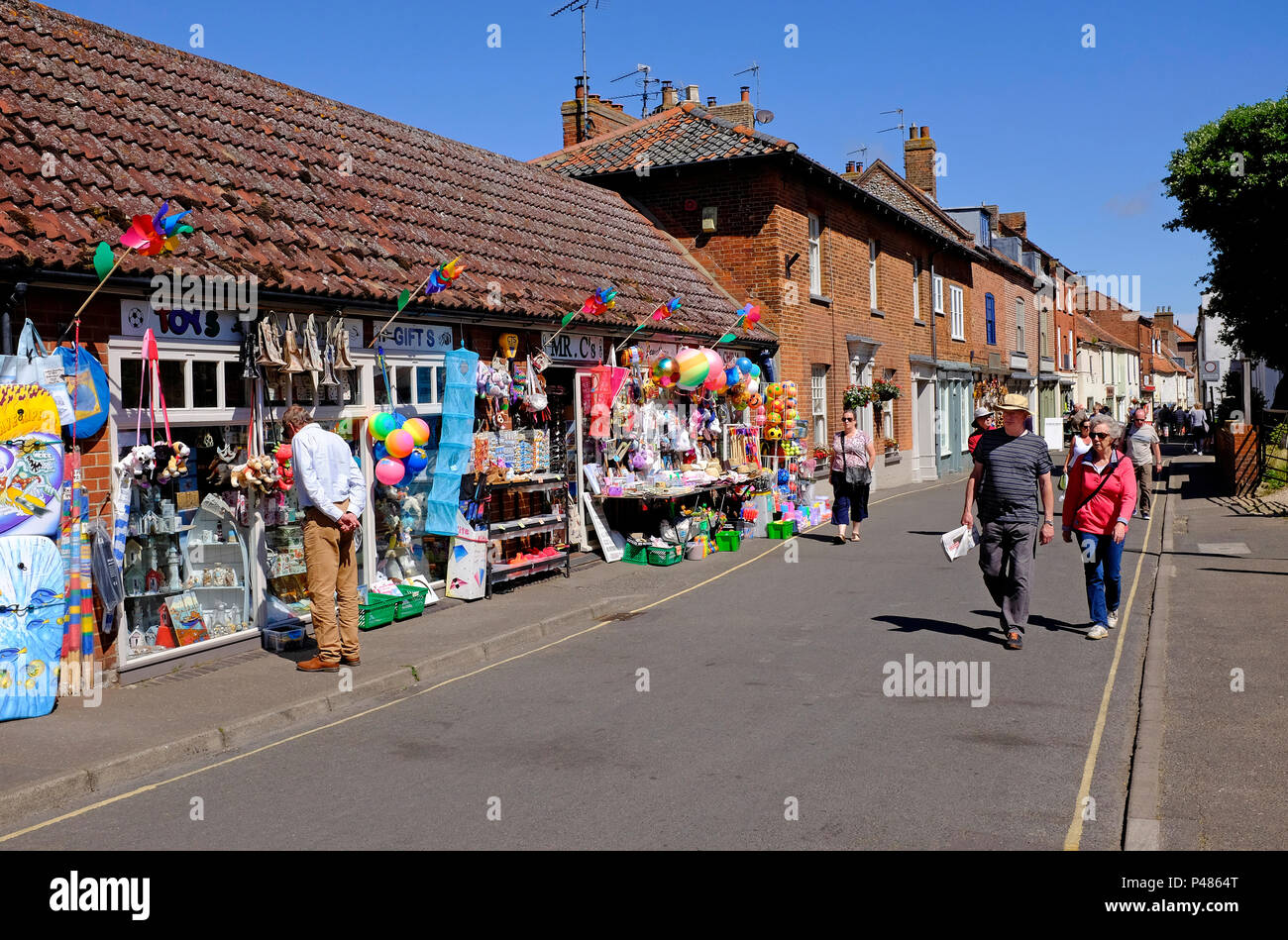 staithe street, wells-next-the-sea, north norfolk, england Stock Photo