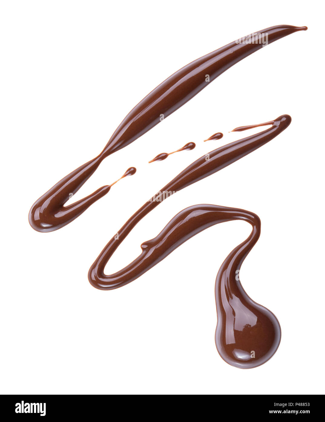 Melting chocolate drips Stock Photo Alamy