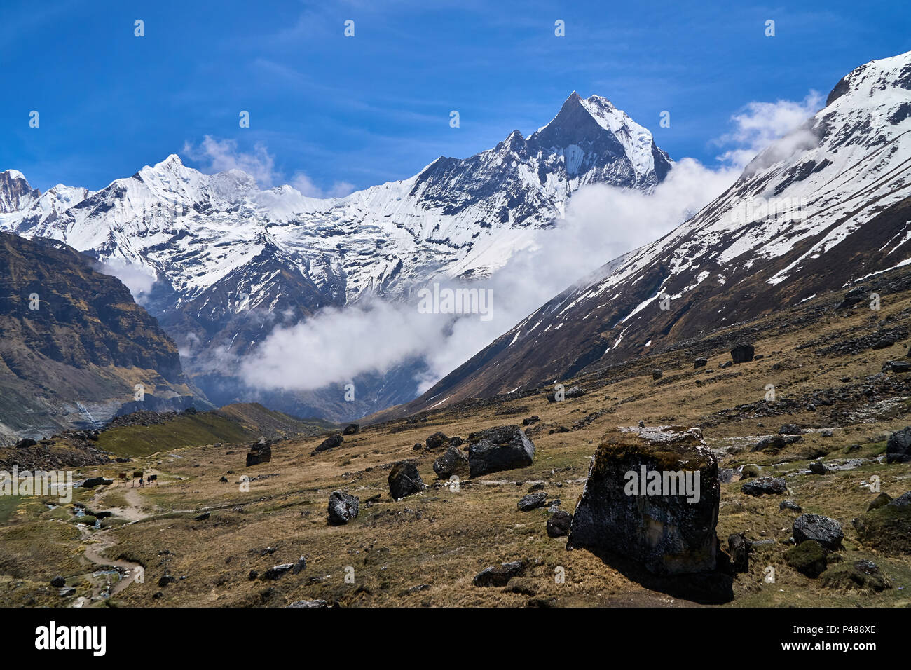 Snow capped mountains himalayas hi-res stock photography and images - Alamy