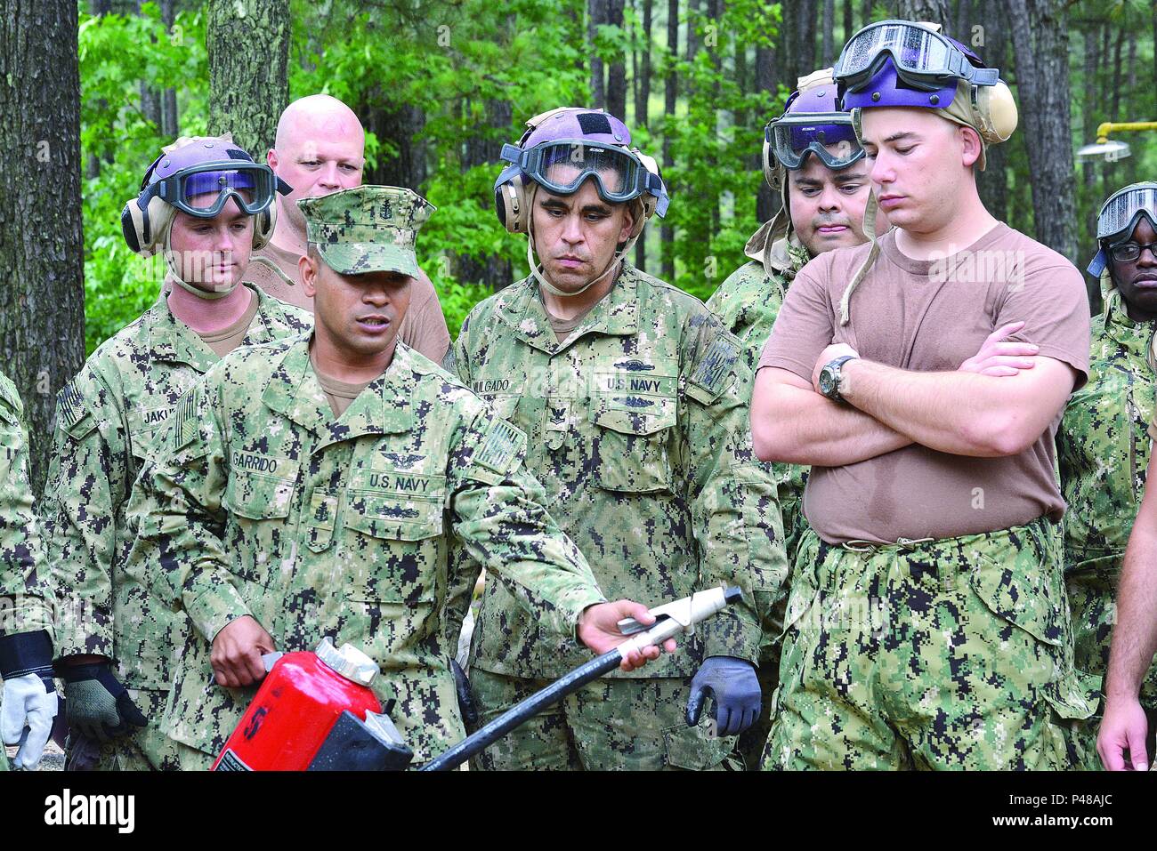 Navy instructor Aviation Boatswain Fuel Senior Chief Joseph Garrido