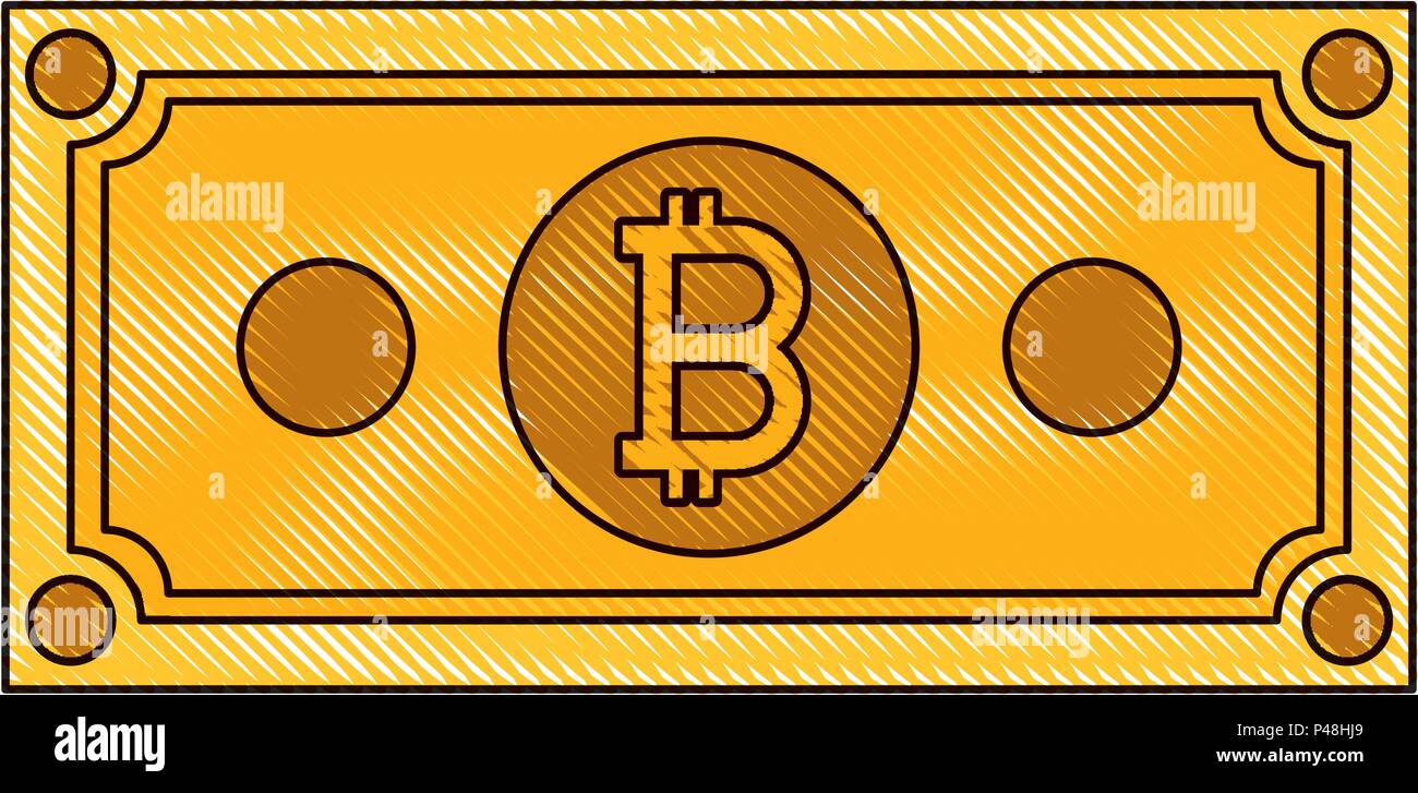 bill bitcoin commerce technology icon Stock Vector Image & Art - Alamy