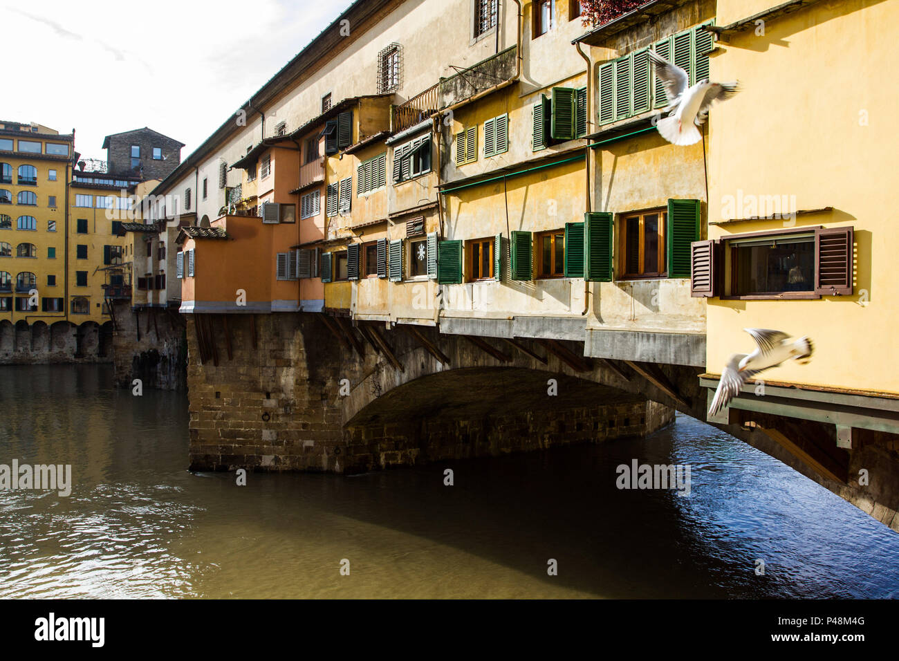 Florença, Itália - 18/12/2012: Ponte Vecchio (Ponte Velha). (Foto: Ricardo Ribas / Fotoarena) Stock Photo