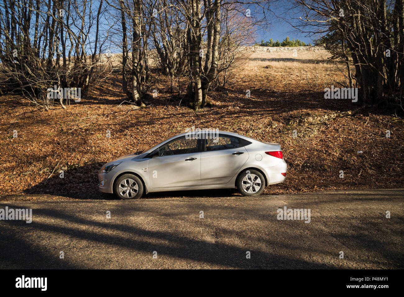 Hyundai accent rally car speed hi-res stock photography and images - Alamy