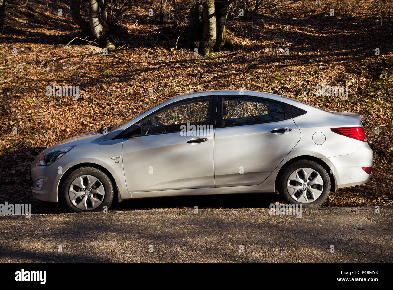 Hyundai accent rally car speed hi-res stock photography and images - Alamy
