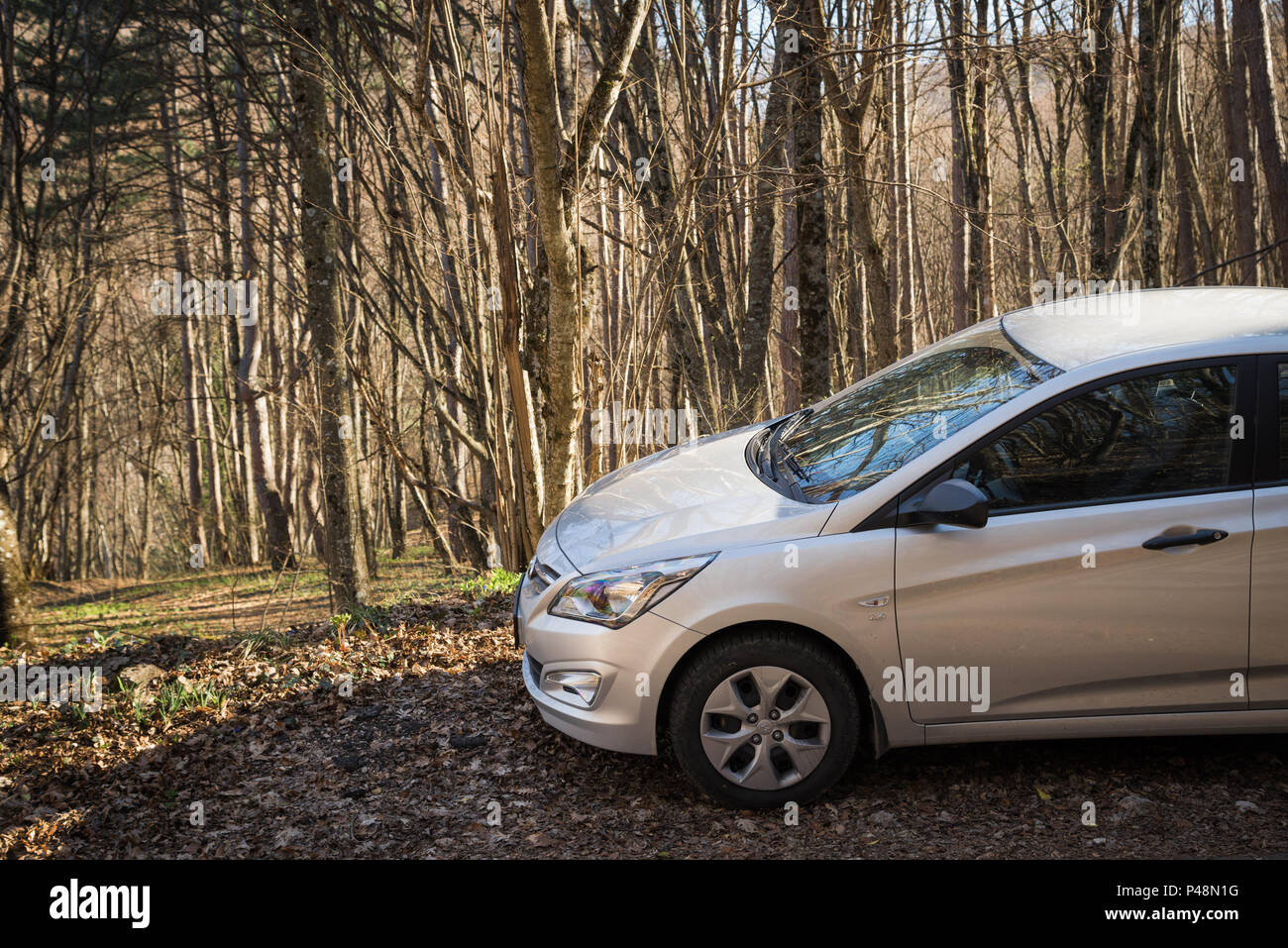 Hyundai accent rally car speed hi-res stock photography and images - Alamy