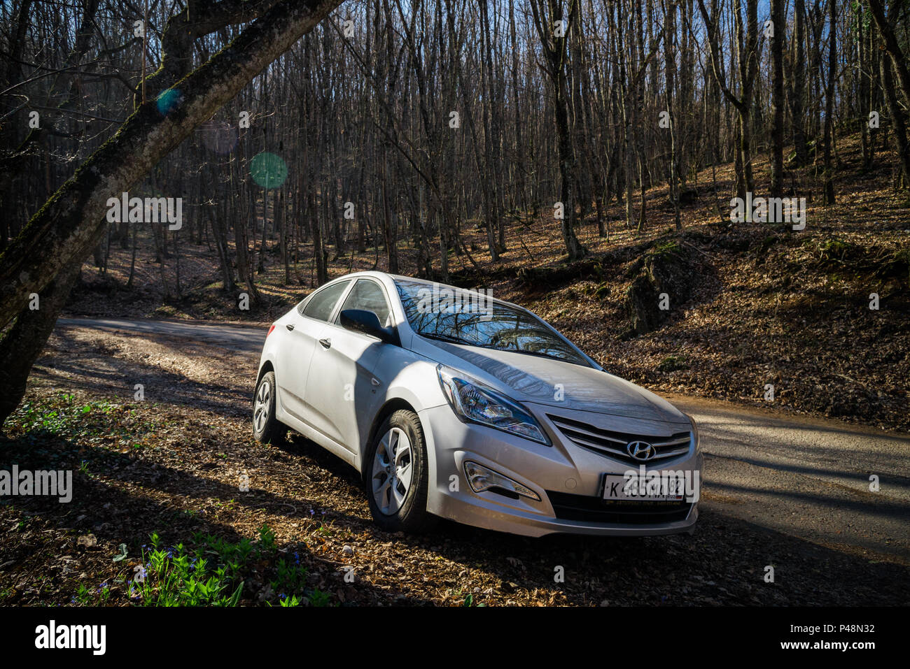 Hyundai accent rally car speed hi-res stock photography and images - Alamy
