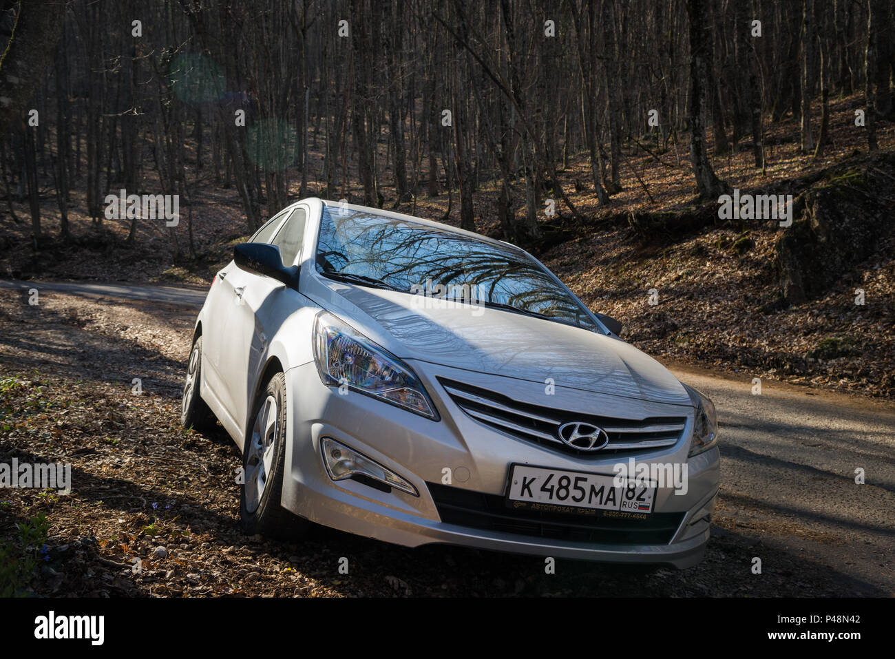 Hyundai accent rally car speed hi-res stock photography and images - Alamy