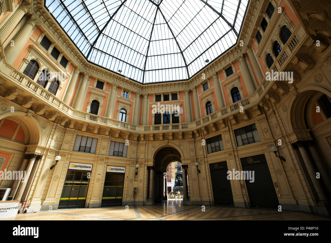 Galleria Geometrica, Salone Mercato, Pavia, Lombardy, Italy Stock Photo -  Alamy
