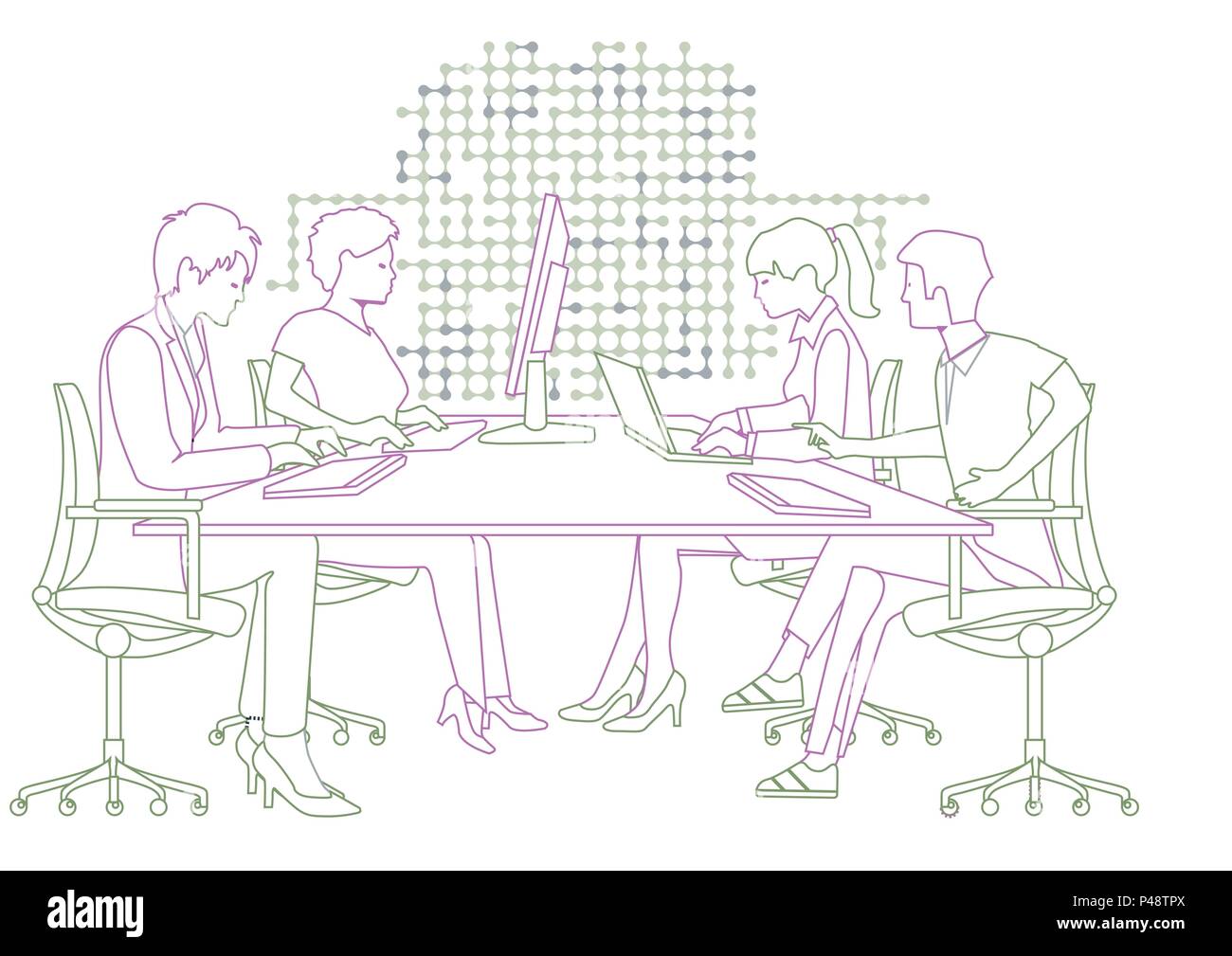 Messages connection Stock Vector Images - Alamy