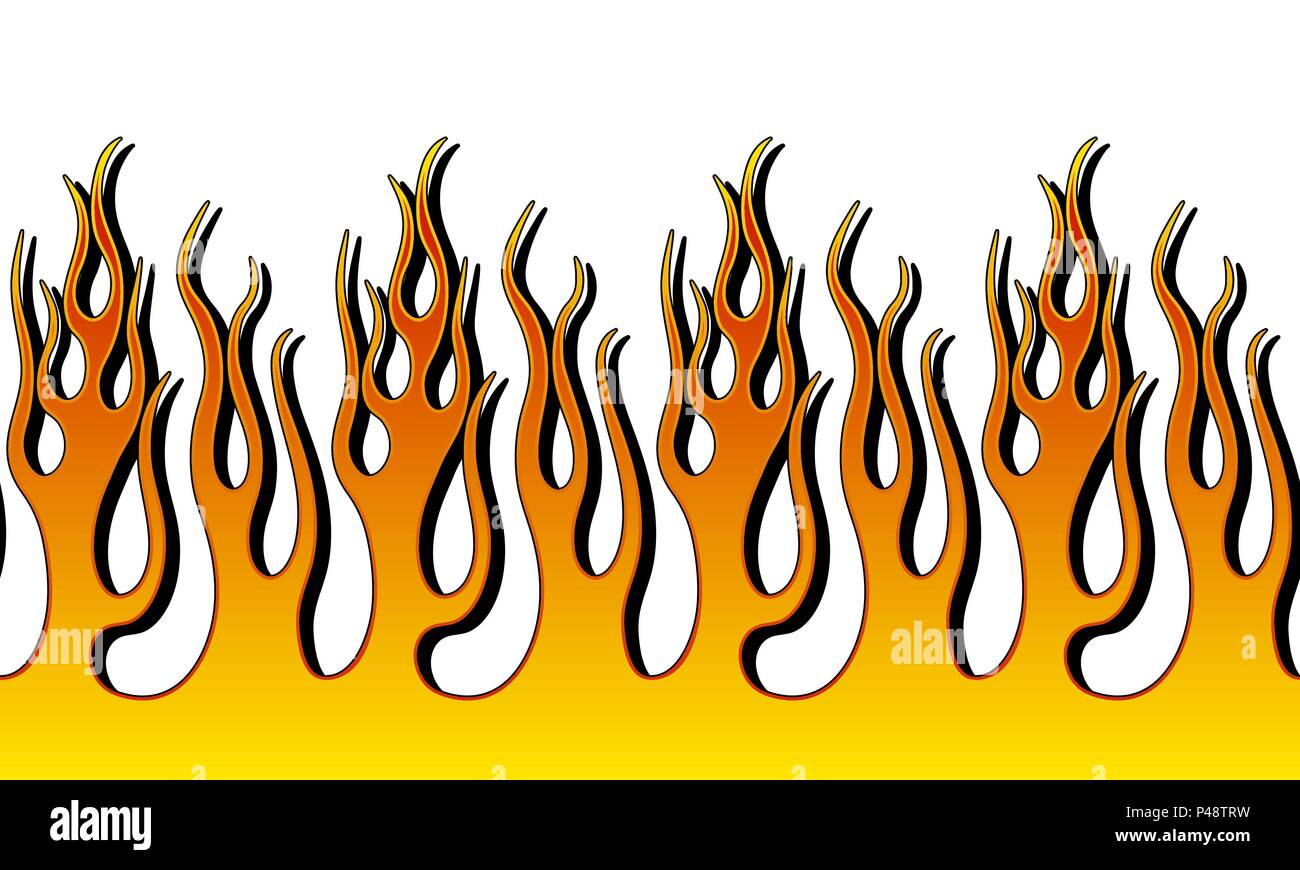 Fire Flame Illustration Stock Vector