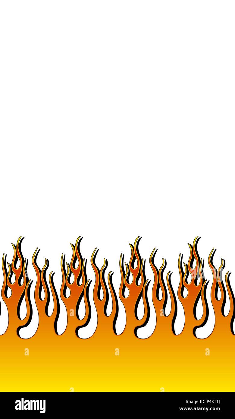 Fire Flame Illustration Stock Vector