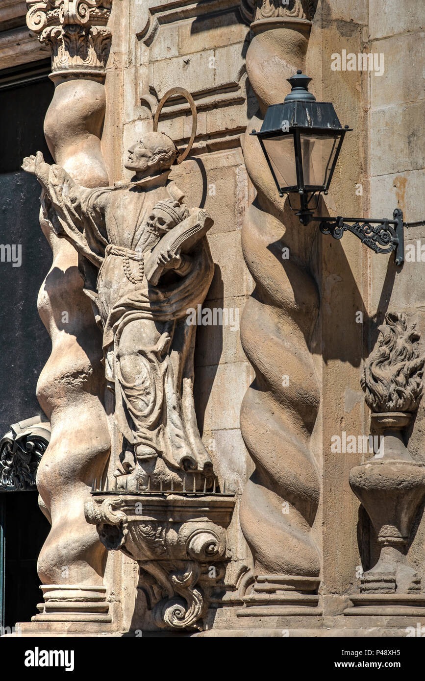 Iglesia de Belen church, Barcelona, Catalonia, Spain Stock Photo