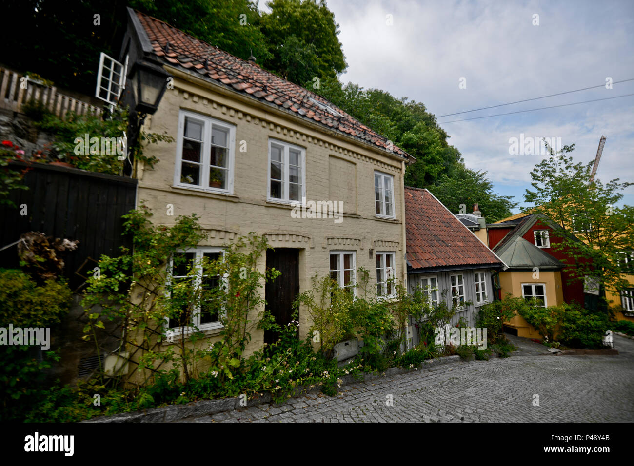 Damstredet street, Oslo, Norway Stock Photo