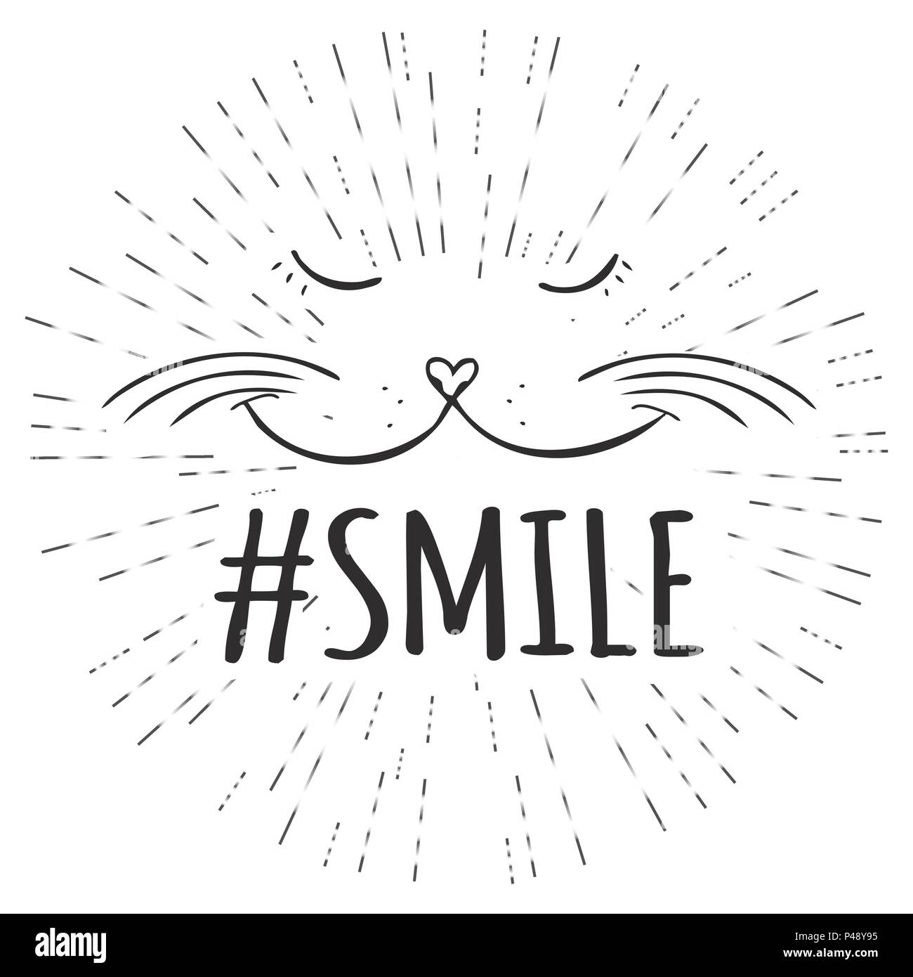 Smiling cat beluga | Poster