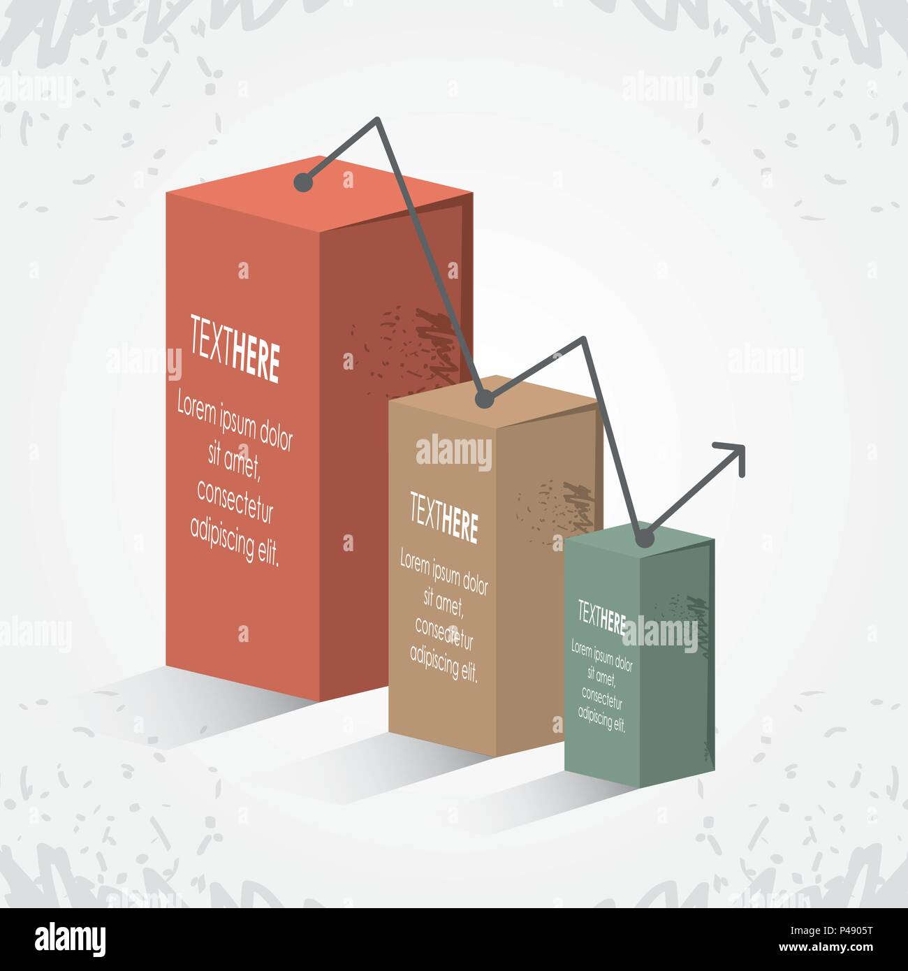 abstract infographics with bars sketches vector illustration Stock ...