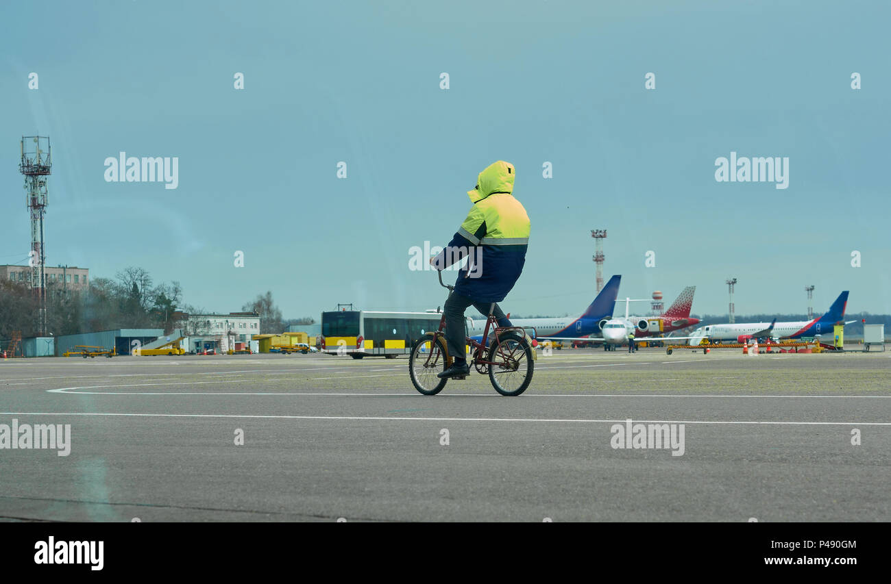 aircraft parked at the airport Stock Photo - Alamy