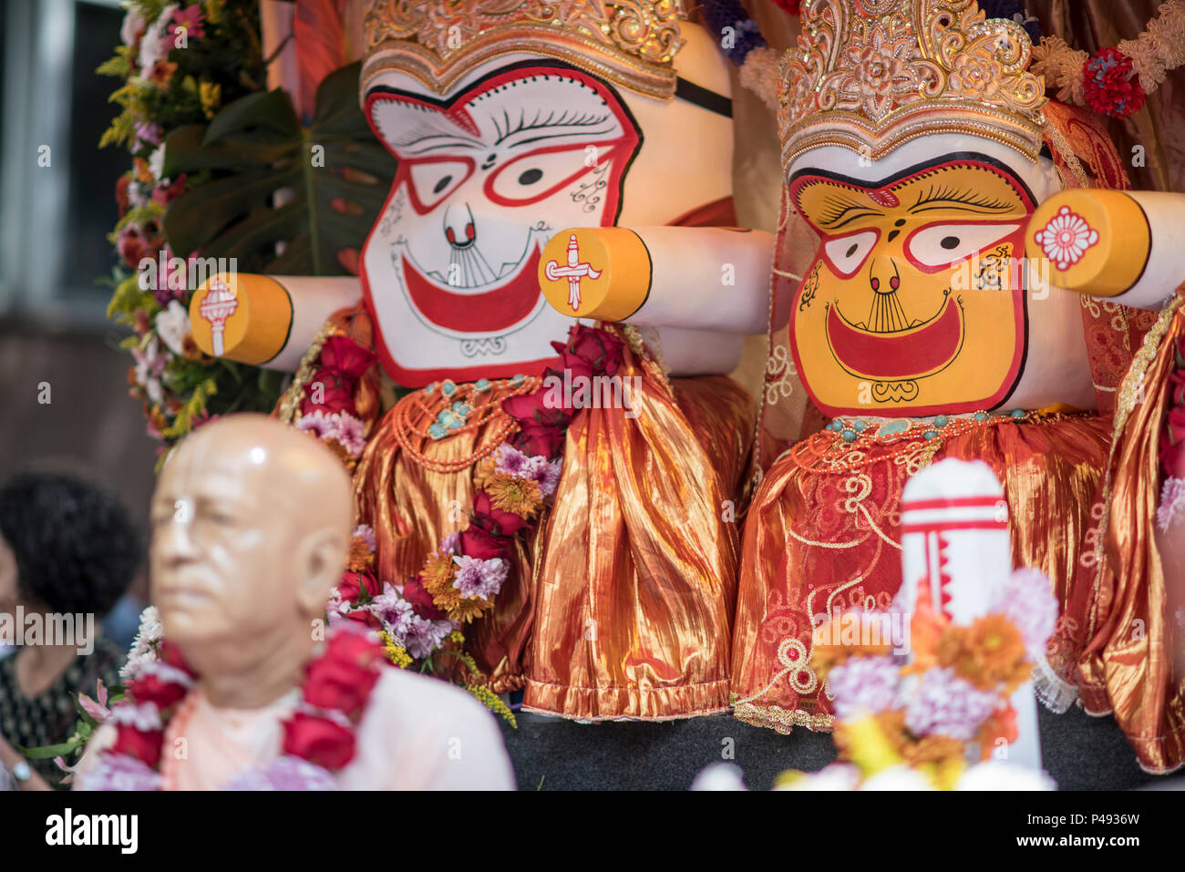 BELO HORIZONTE, MG - 22.08.2015: FESTIVAL RATHA-YATRA - evento religioso-cultural milenar organizado pela  Movimento Hare Krishna de Belo Horizonte. (Foto: Nereu Jr. / Fotoarena) Stock Photo