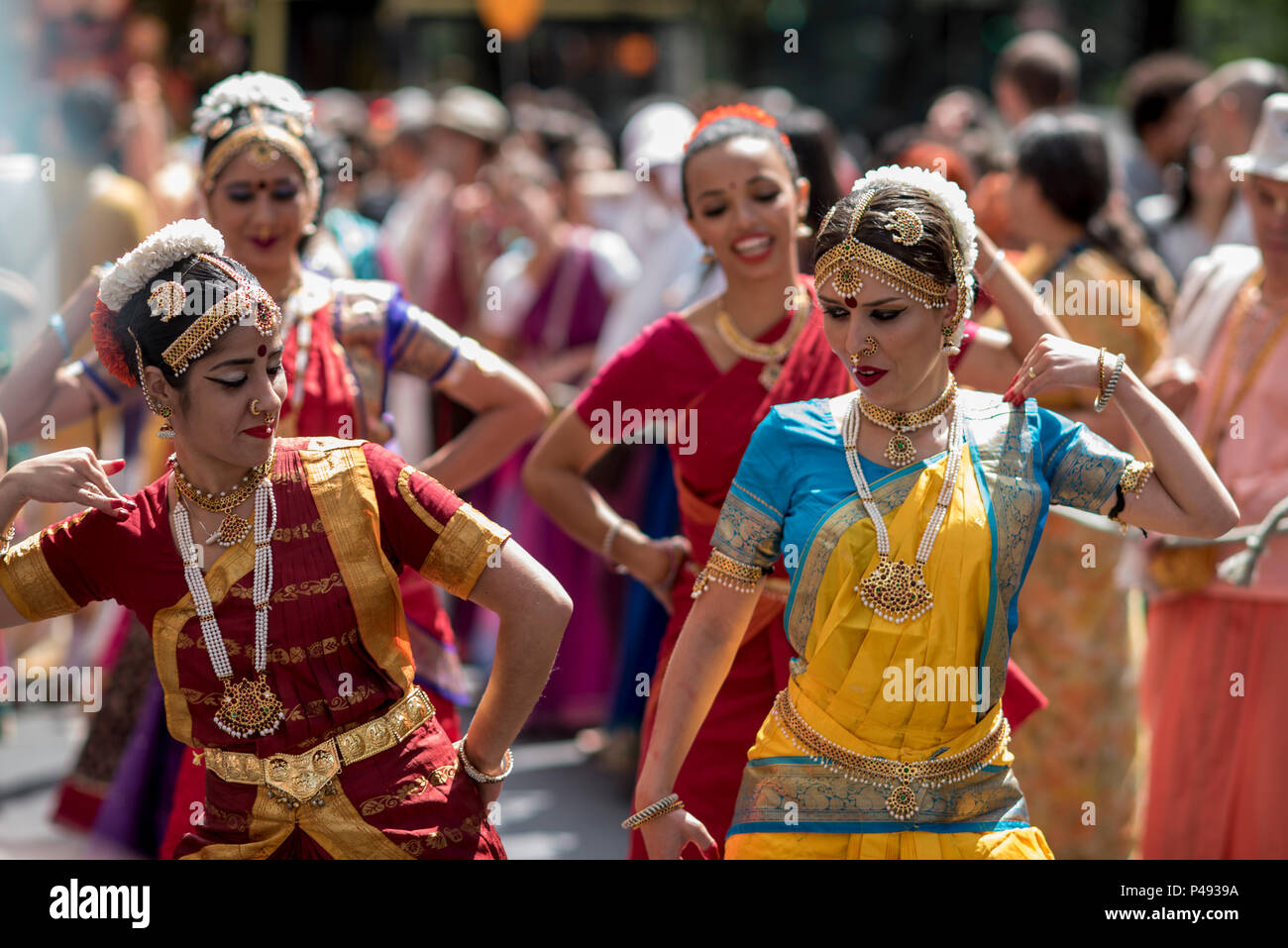 BELO HORIZONTE, MG - 22.08.2015: FESTIVAL RATHA-YATRA - evento religioso-cultural milenar organizado pela  Movimento Hare Krishna de Belo Horizonte. (Foto: Nereu Jr. / Fotoarena) Stock Photo