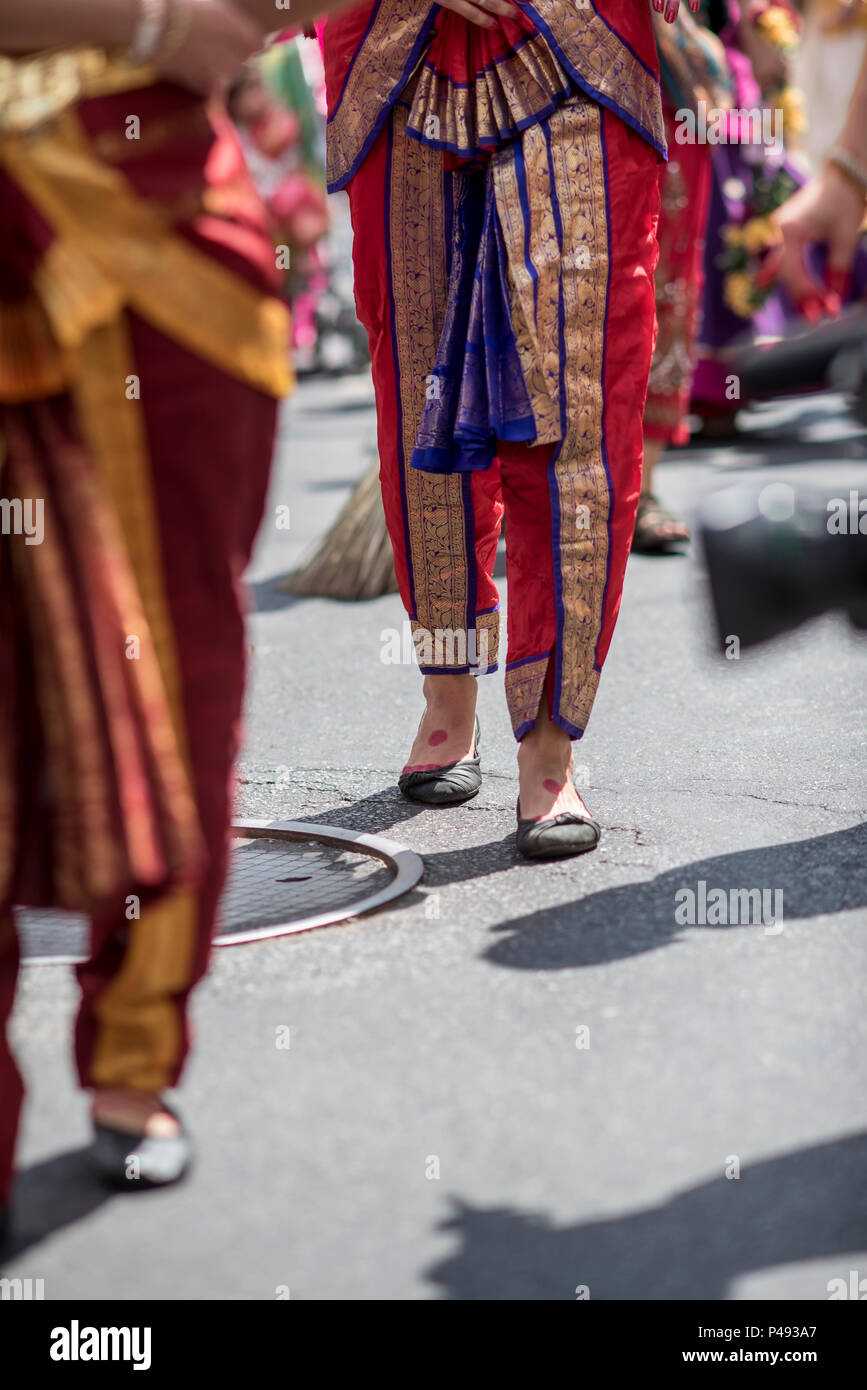 BELO HORIZONTE, MG - 22.08.2015: FESTIVAL RATHA-YATRA - evento religioso-cultural milenar organizado pela  Movimento Hare Krishna de Belo Horizonte. (Foto: Nereu Jr. / Fotoarena) Stock Photo