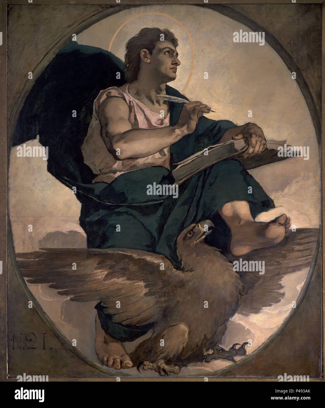 SAN JUAN EVANGELISTA - SIGLO XIX. Author: Eduardo Rosales (1836-1873