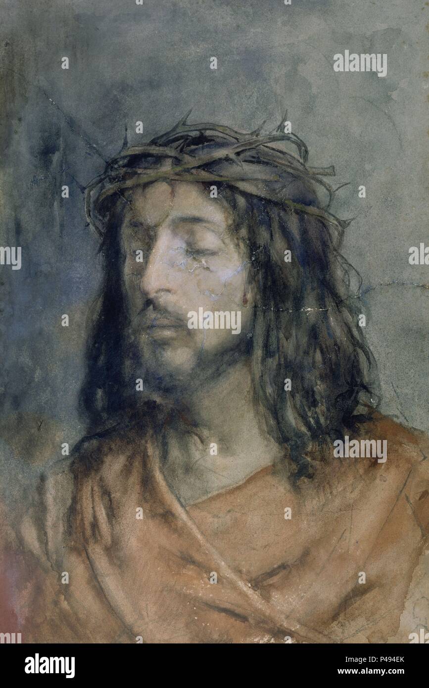 ECCE HOMO ACUARELA SOBRE PAPEL 50x30 Cm Author Joaqu n Mart nez De La ecce-homo-acuarela-sobre-papel-50x30-cm-author-joaqu-n-mart-nez-de-la