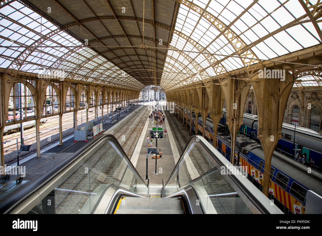 Nice Train Station France Stock Photo