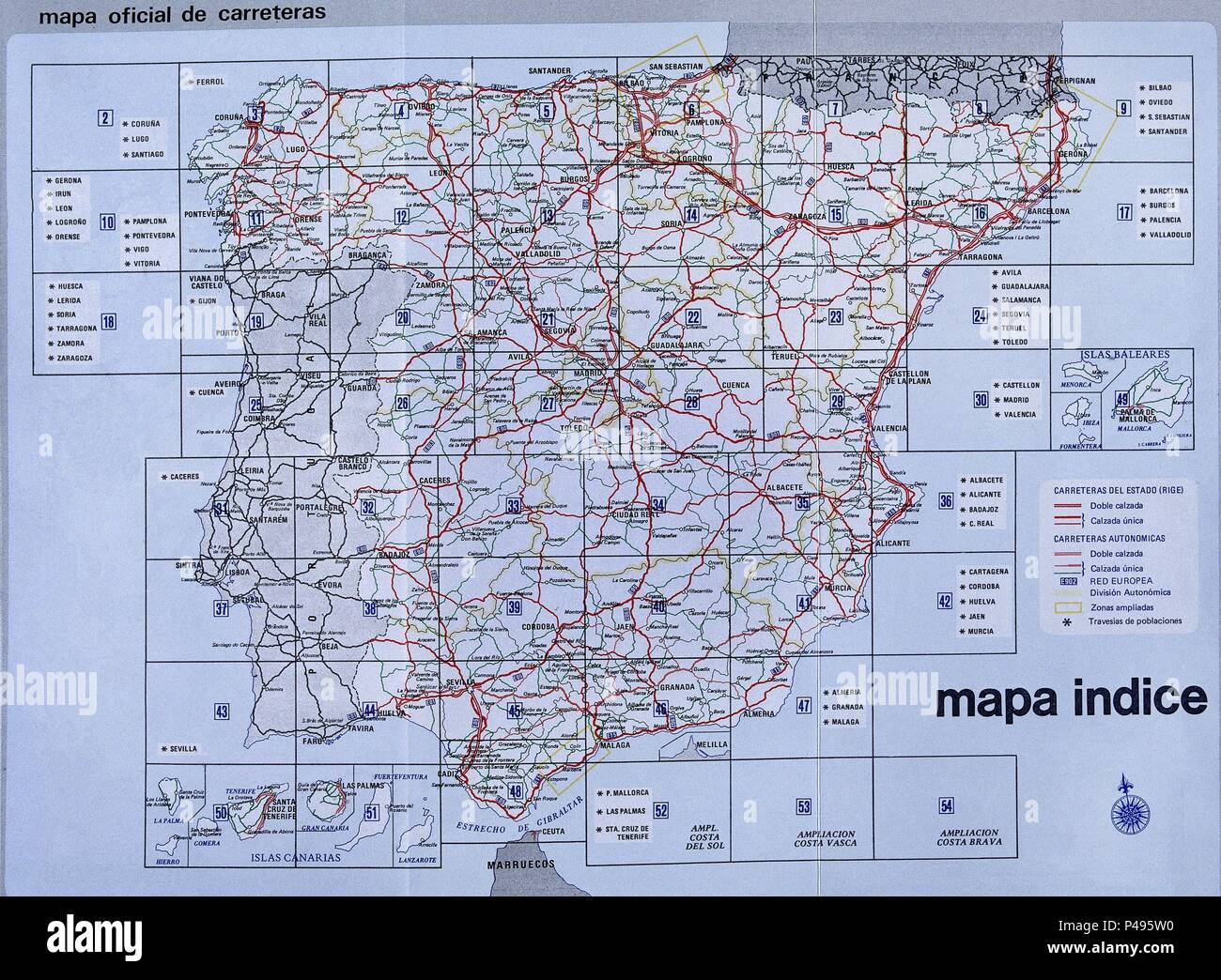 1,550 Mapa De Carreteras España Stock Vectors and Vector Art