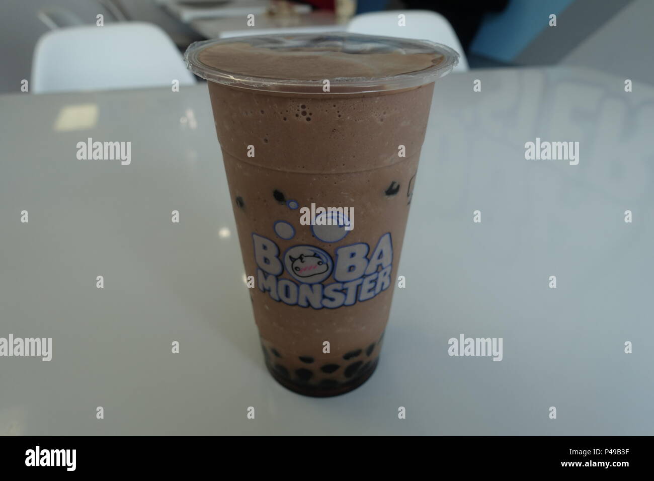 boba monster chocolate bubble