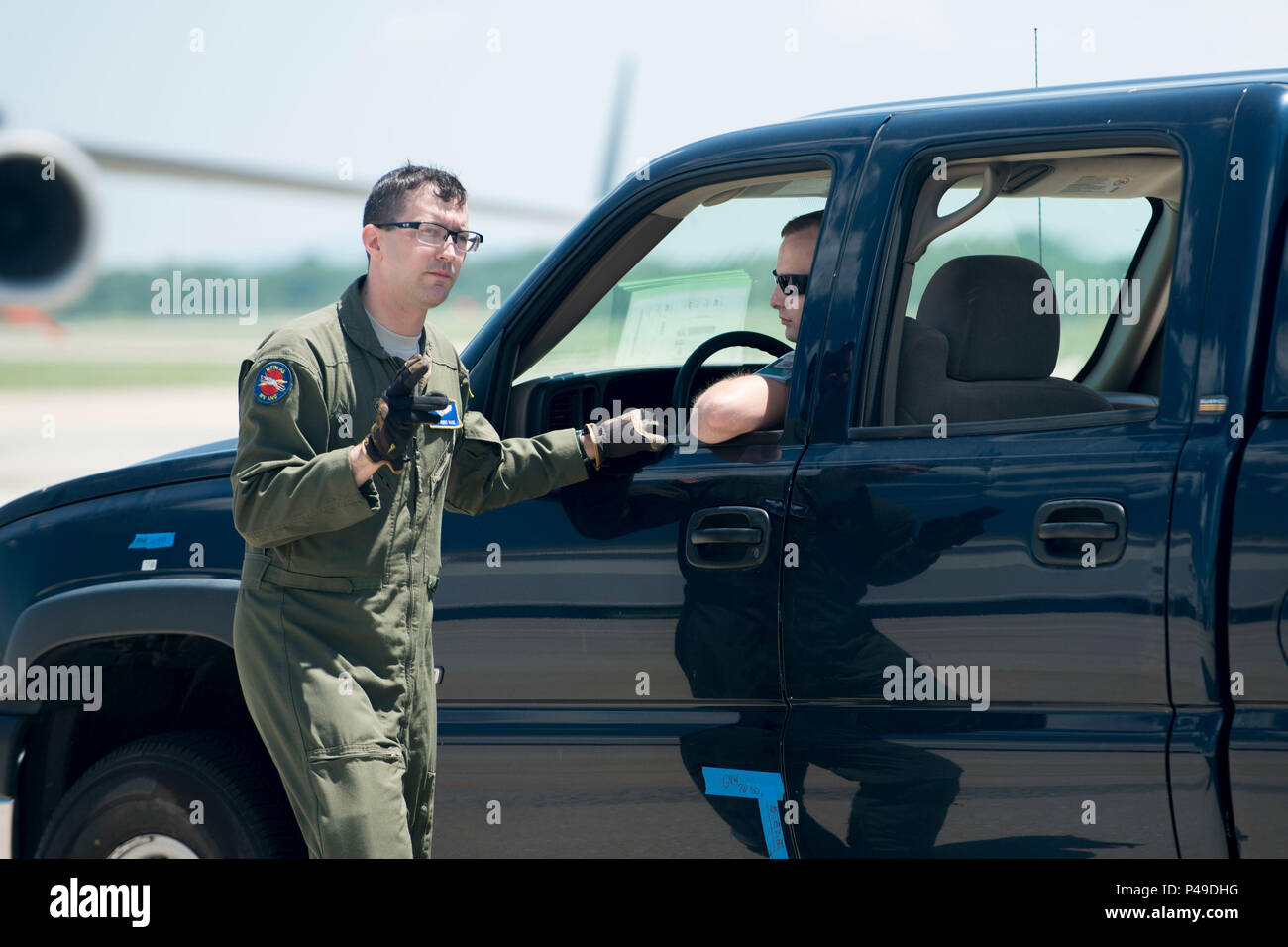Staff Sgt. Christopher Hare, a loadmaster at the 167th Airlift Wing in