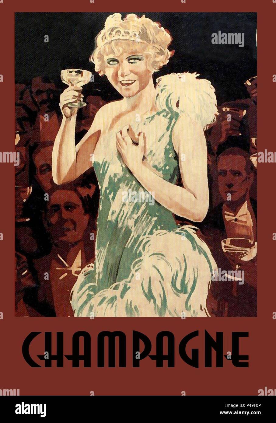 Original Film Title: CHAMPAGNE.  English Title: CHAMPAGNE.  Film Director: ALFRED HITCHCOCK.  Year: 1928. Credit: BIP / Album Stock Photo