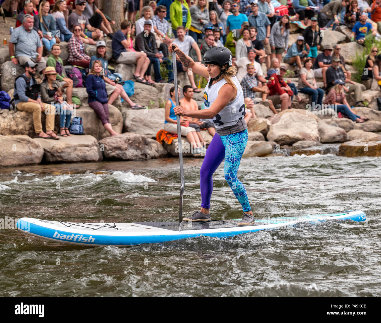 Girl floating in river hi-res stock photography and images - Alamy