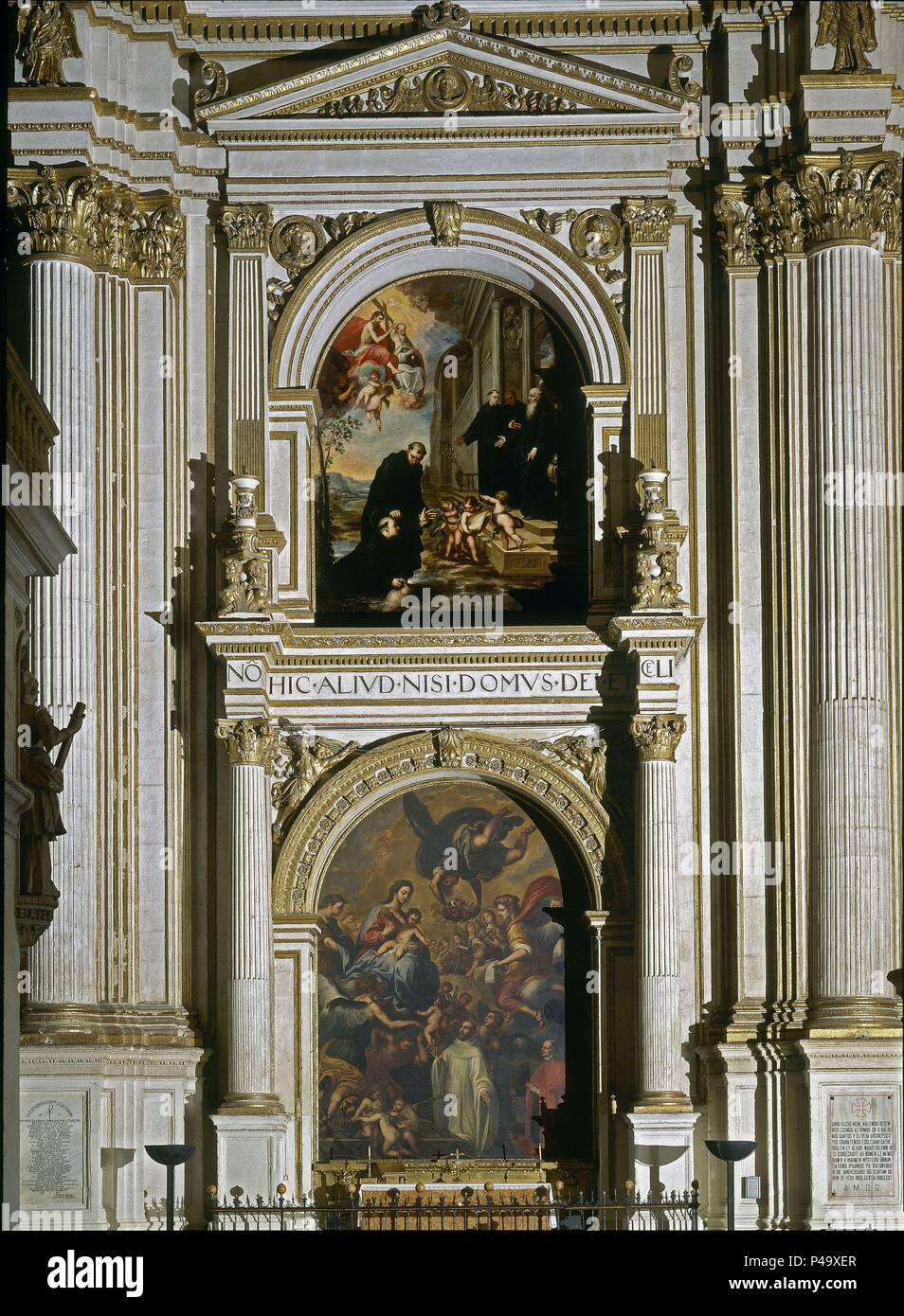 PINTURAS DEL RETABLO DE SAN BENITO SIGLO XVII BARROCO ESPAÑOL