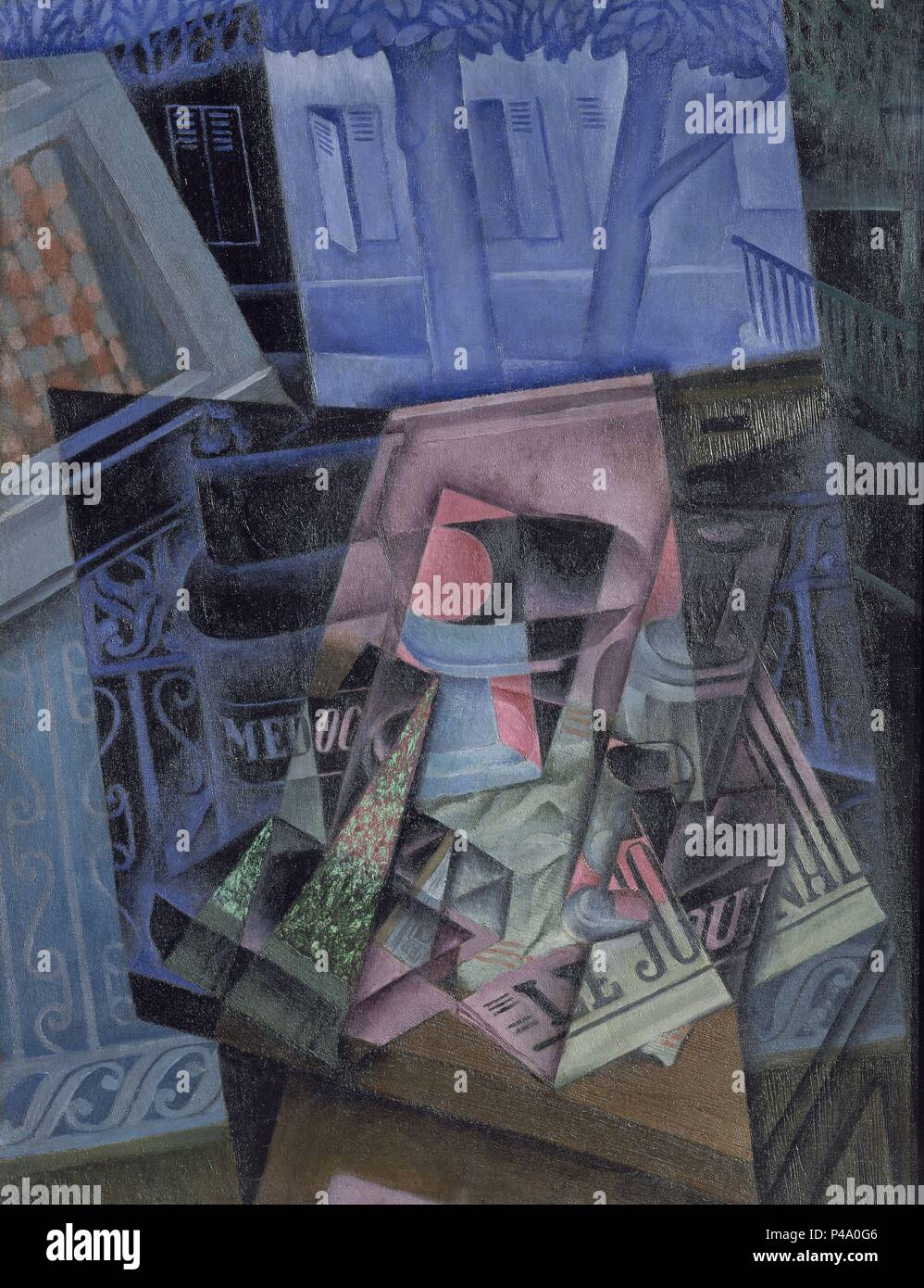 NATURALEZA MUERTA EN UN PAISAJE (1915). Author Juan Gris (18871927). Location MUSEO DE ARTE NATURALEZA MUERTA EN UN PAISAJE (1915). Author Juan Gris (18871927). Location MUSEO DE ARTE