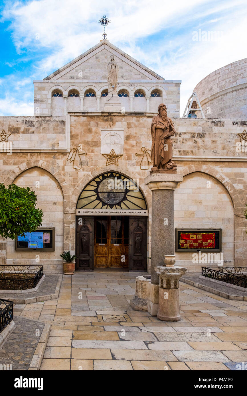 Church of St. Catherine, Bethlehem, West Bank, Palestine Stock Photo