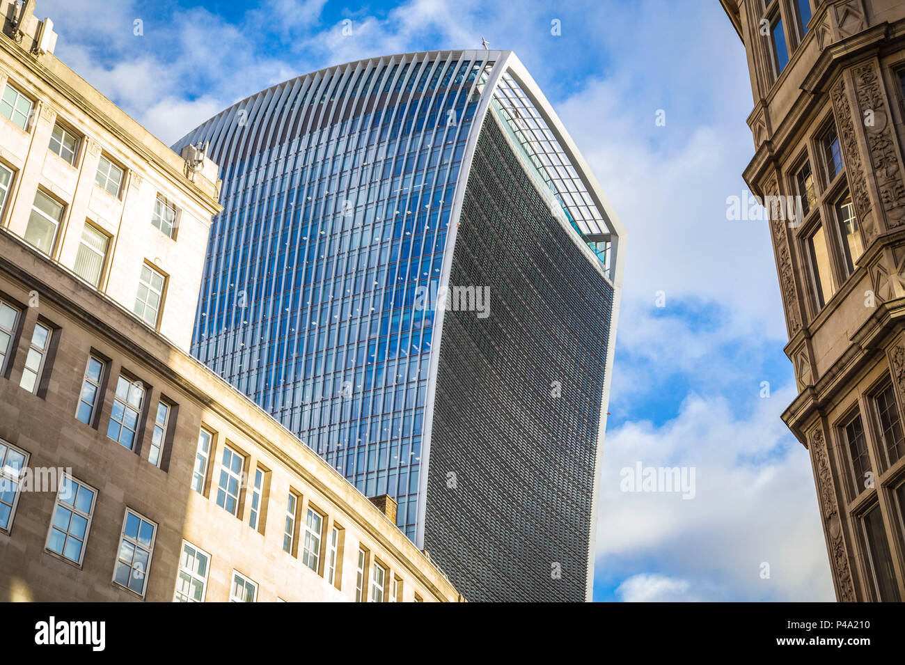The iconic 20 Fenchurch Street skyscraper. London city, United Kingdom. Stock Photo