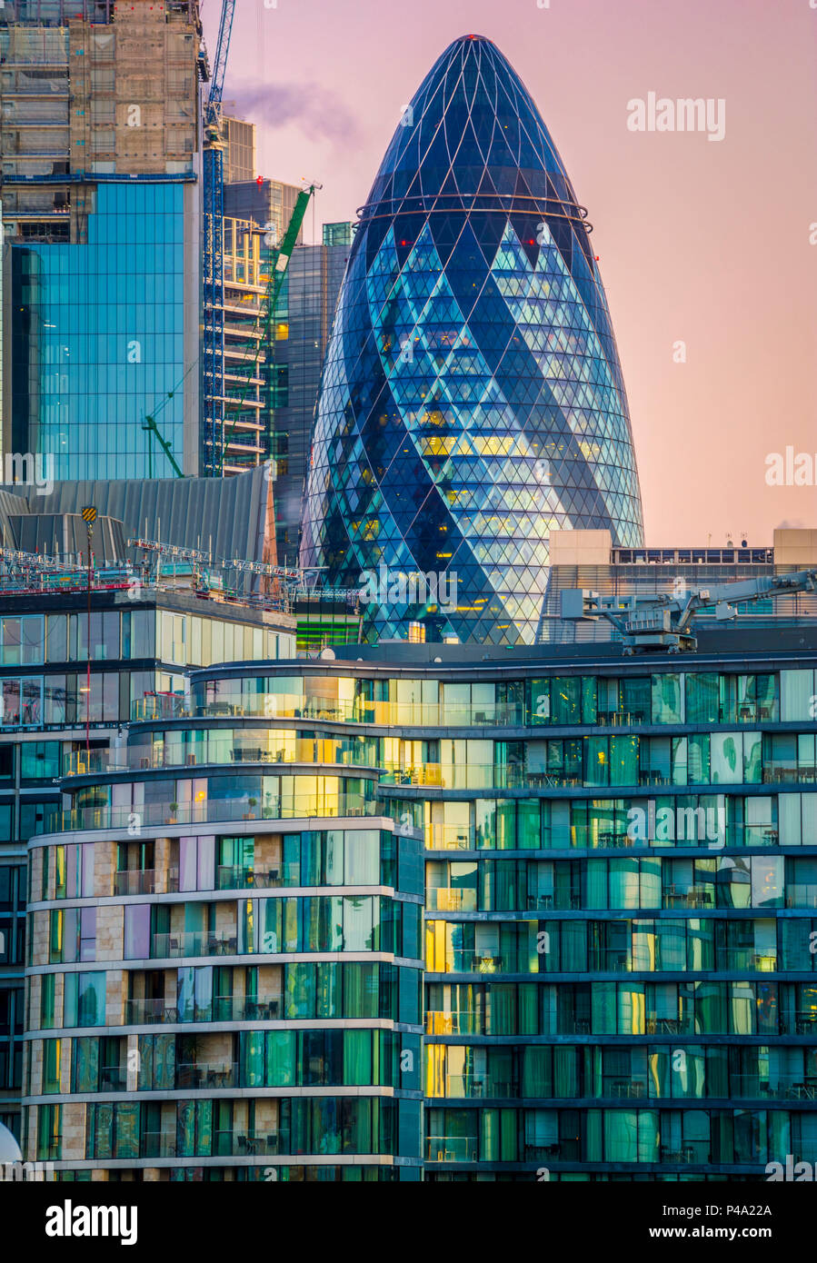 London financial district. London, United Kingdom. Stock Photo