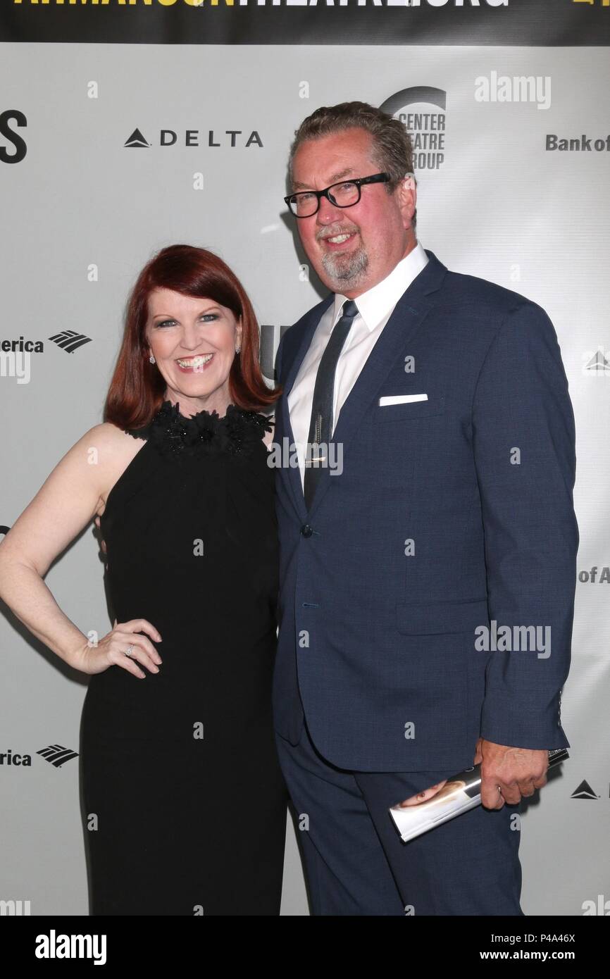 Los Angeles, CA, USA. 20th June, 2018. Kate Flannery, Chris Haston at arrivals for THE HUMANS Opening Night, Center Theatre Group - Ahmanson Theatre, Los Angeles, CA June 20, 2018. Credit: Priscilla Grant/Everett Collection/Alamy Live News Stock Photo