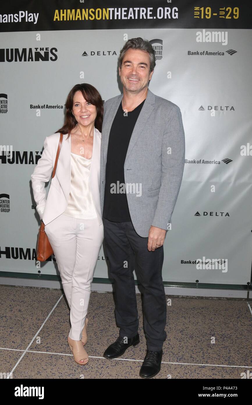 Los Angeles, CA, USA. 20th June, 2018. Leslie Urdang, Jon Tenney at arrivals for THE HUMANS Opening Night, Center Theatre Group - Ahmanson Theatre, Los Angeles, CA June 20, 2018. Credit: Priscilla Grant/Everett Collection/Alamy Live News Stock Photo